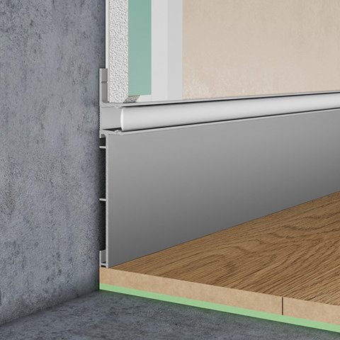 Плинтус скрытого монтажа Pro Design Combo 603 Анодированный