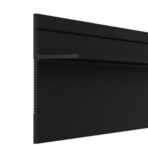 Плинтус теневой 7208 Черный муар Pro Design 46 мм х 16 мм х 2700 мм