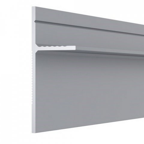Плинтус теневой 7208 Серебро Pro Design 46 мм х 16 мм х 2700 мм