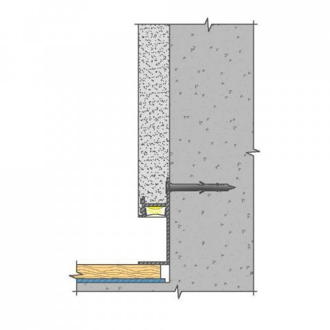 Плинтус теневой LED 7210 под рассеиватель Белый Pro Design 48.5 мм х 12.7 мм х 2700 мм