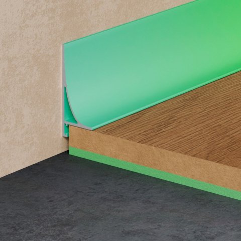 Микроплинтус Design Corner L 584 покраска по RAL Pro Design 35 мм х 15.5 мм х 2700 мм