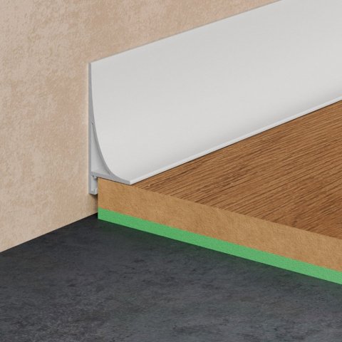 Микроплинтус Design Corner L 584 Белый муар Pro Design 35 мм х 15.5 мм х 2700 мм