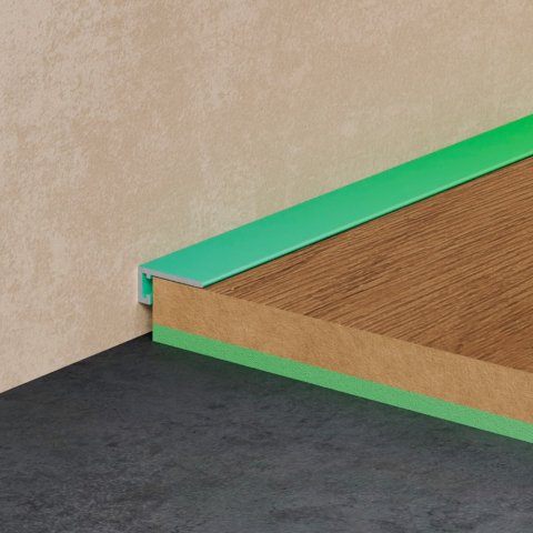 Микроплинтус Mini 7067 покраска по RAL Pro Design 6,15 мм х 15,5 мм х 2700 мм