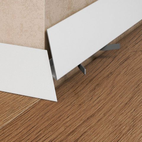 Микроплинтус Corner 570 Белый муар Pro Design 30 мм х 15.5 мм х 2700 мм