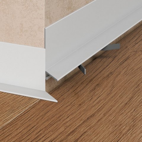 Микроплинтус Mini L 601W Белый Pro Design 35 мм х 15.5 мм х 2700 мм