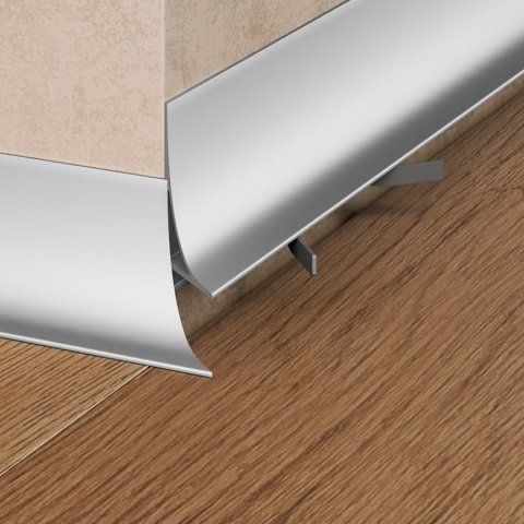 Микроплинтус Design Corner L 584 анадированный Pro Design 35 мм х 15.5 мм х 2700 мм