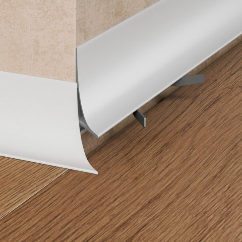 Микроплинтус Design Corner L 584 Белый муар Pro Design 35 мм х 15.5 мм х 2700 мм