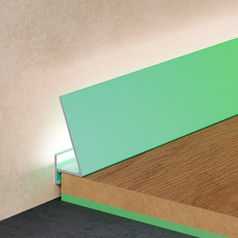 Микроплинтус Corner 570 покраска по RAL Pro Design 30 мм х 15.5 мм х 2700 мм