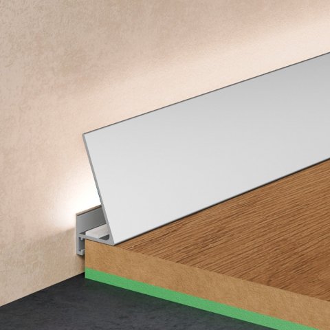 Микроплинтус Corner 570  анадированный Pro Design 30 мм х 15.5 мм х 2700 мм