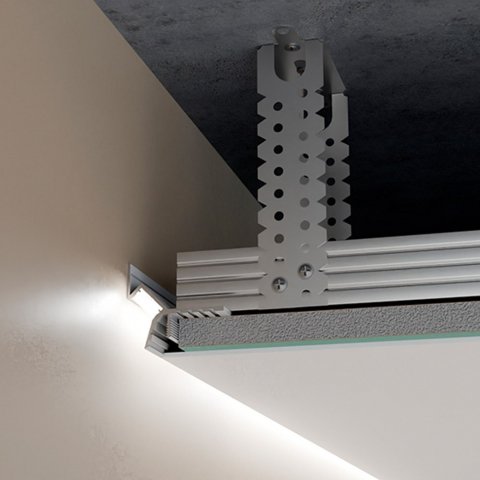 Потолочный плинтус (профиль) Pro Design Gipps 594 Белый