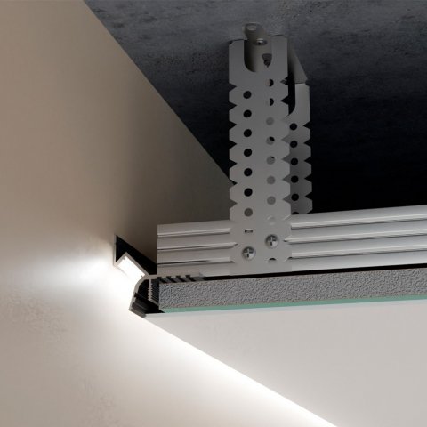 Потолочный плинтус (профиль) Pro Design Gipps 594 Черный