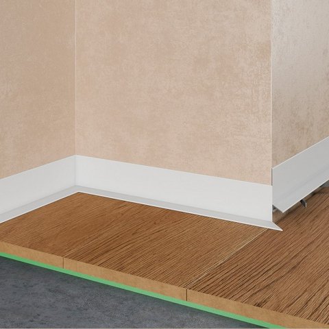 Микроплинтус Mini L 601W Белый Pro Design 35 мм х 15.5 мм х 2700 мм