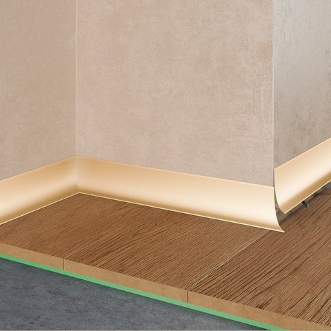 Микроплинтус Design Corner L 584 Шампань Pro Design 35 мм х 15.5 мм х 2700 мм