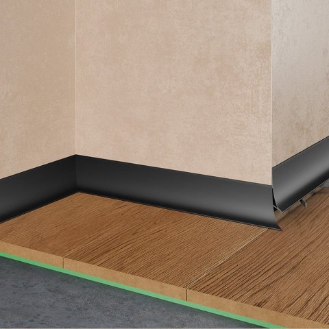 Микроплинтус Design Corner L 584 Черный Pro Design 35 мм х 15.5 мм х 2700 мм