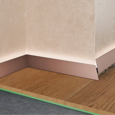 Микроплинтус Corner 570  коньяк Pro Design 30 мм х 15.5 мм х 2700 мм