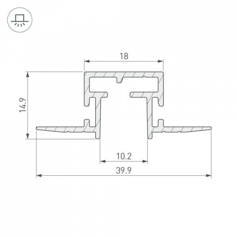 Профиль Arlight Tek-Pik-1010-2000 029090