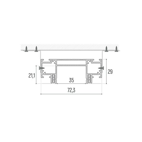 Профиль для шинопровода Novotech 135191