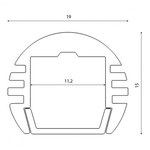 Профиль с рассеивателем SWG SF-1915 001761
