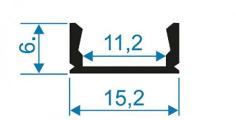 Профиль с рассеивателем Apeyron 08-05-Ч