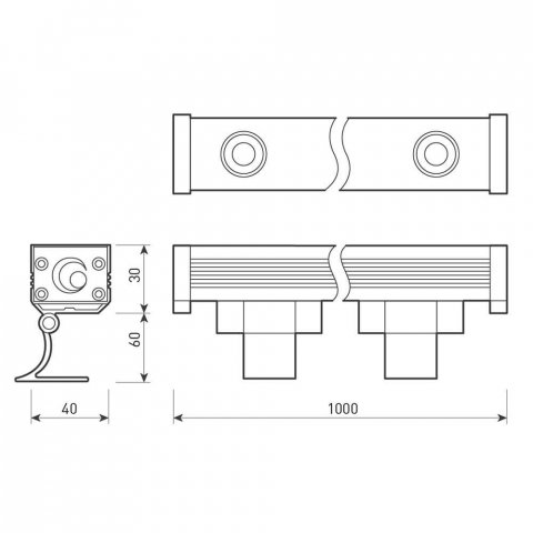 Прожектор светодиодный Arlight 12W 4000K AR-Line-1000XS-12W-220V Day 024334