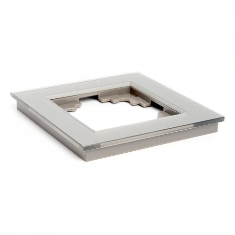 Рамка 1-постовая Stekker Катрин серебро GFR00-7001-03 39531