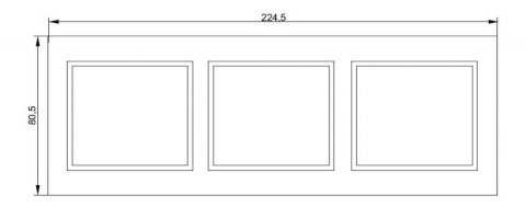 Рамка 3-постовая IEK Kvarta белая EMK30-K01-DM
