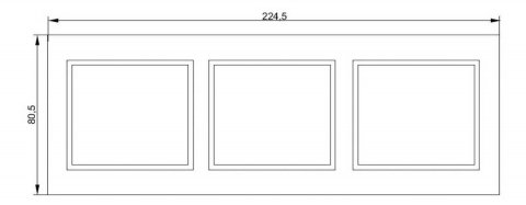 Рамка 3-постовая IEK Kvarta кремовая EMK30-K33-DM