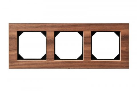 Рамка 3-постовая Liregus Epsilon орех 28-2253