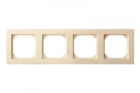 Рамка 4-постовая Liregus Epsilon бежевый 28-091