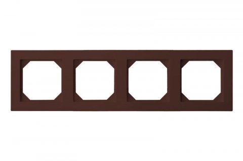 Рамка 4-постовая Liregus Epsilon коричневый 28-149