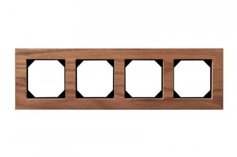 Рамка 4-постовая Liregus Epsilon орех 28-2254
