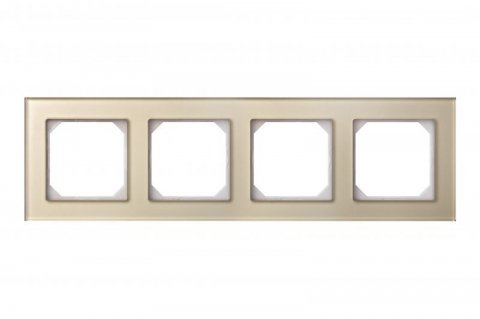 Рамка 4-постовая Liregus Epsilon шампань 28-264
