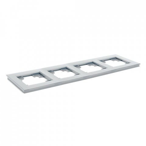 Рамка 4-постовая Stekker Катрин серебро GFR00-7004-03 39534