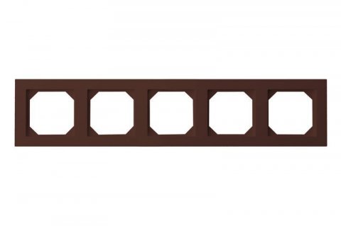 Рамка 5-постовая Liregus Epsilon коричневый 28-150