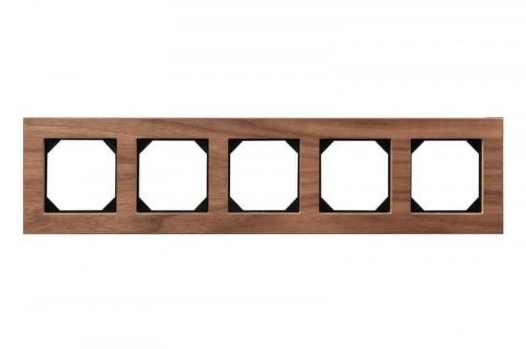 Рамка 5-постовая Liregus Epsilon орех 28-2255