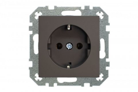 Розетка 2P+E Liregus Retro коричневый омбре 29-022