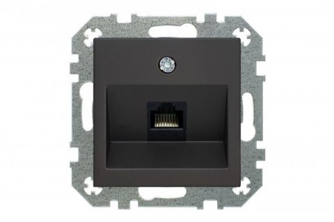 Розетка RJ45 Liregus Retro черный матовый 29-235