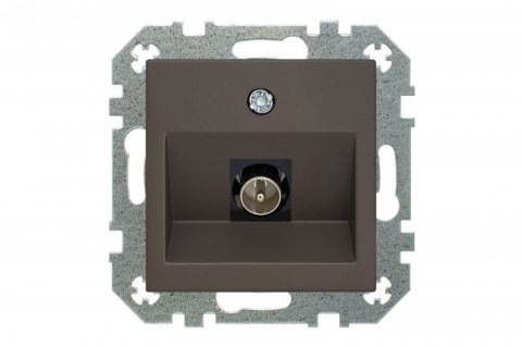 Розетка TV Liregus Retro коричневый омбре 29-032