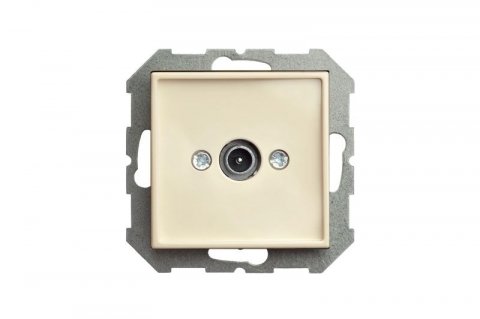 Розетка TV оконечная Liregus Epsilon бежевый 28-074