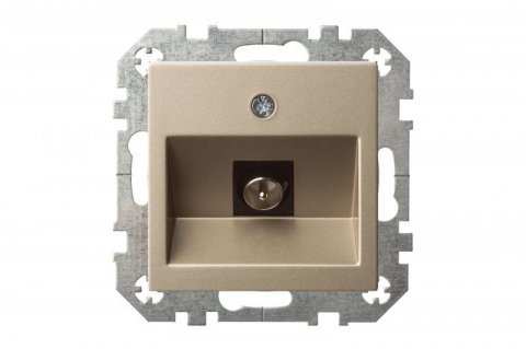 Розетка TV оконечная Liregus Epsilon шампань 28-314