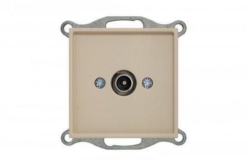 Розетка TV оконечная Liregus Retro кремовый омбре 29-127