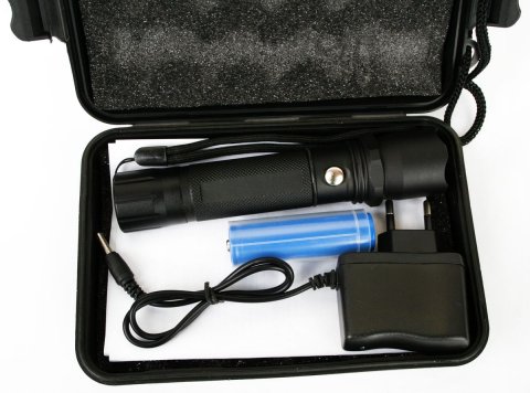 Ручной светодиодный фонарь Ultraflash Accu Profi аккумуляторный 130х36 80 лм E145  12352