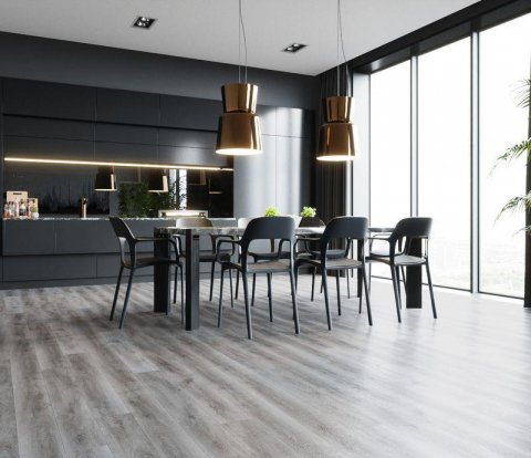 Кварцевый ламинат Fargo Classic 366-1В Дуб Рустик серый