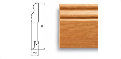 Плинтус Pedross Орех Американский 70 х 15 х 2500 мм