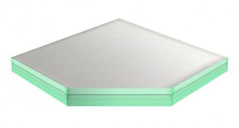 Плита фальшпола из стекла Lindner Lumen 38