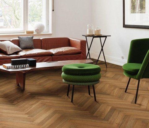 Кварцвиниловый SPC ламинат Damy Floor Family 001-1 Дуб дымчатый