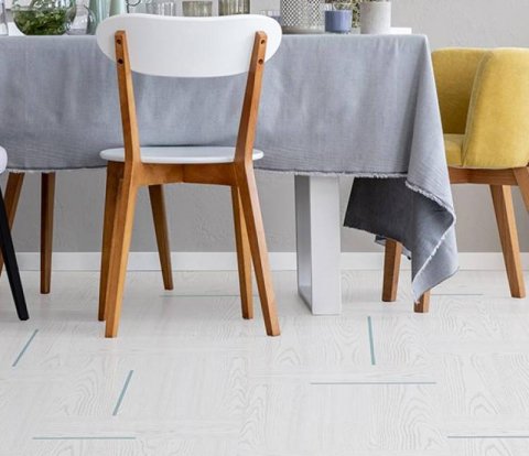 Замковое напольное пробковое покрытие Corkstyle Woodwise Spark Blue