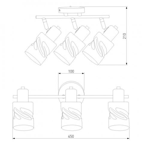 Спот Eurosvet Ansa 20120/3 золото