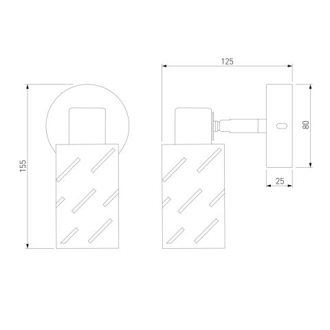 Спот Eurosvet Fente 20090/1 черный/хром