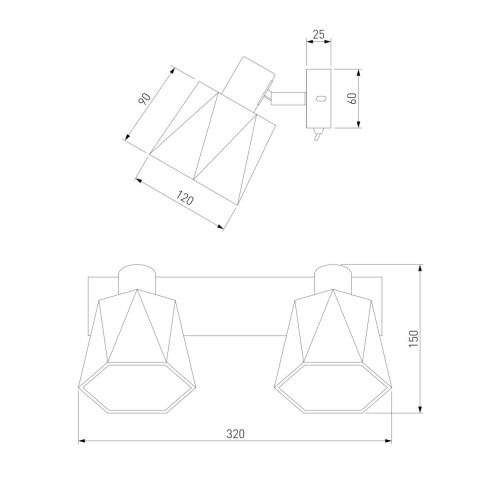 Спот Eurosvet Verso 20087/2 хром/серый